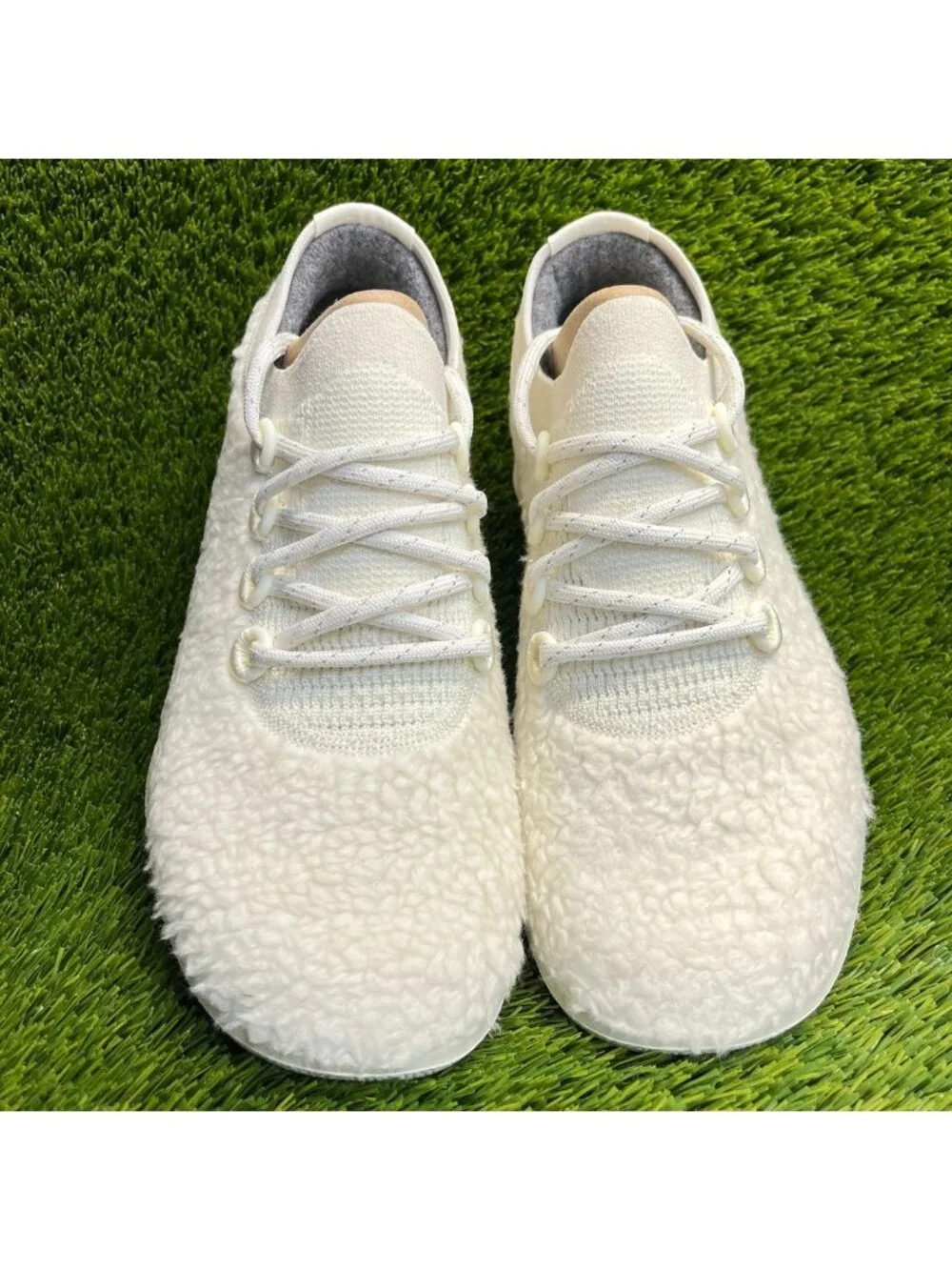 Allbirds Wool Dasher 2 Fluffs Mens Size 10 Natural White Running Shoes Sneakers